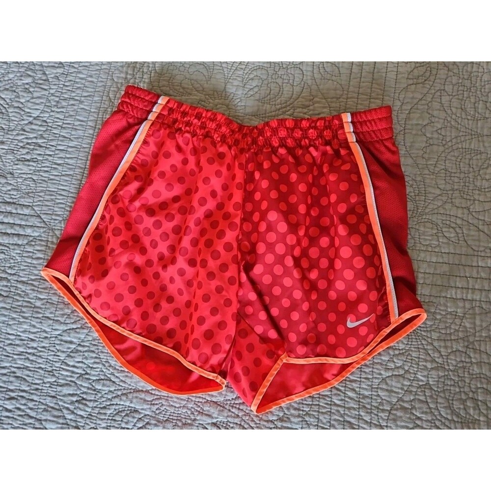 Nike Dri-Fit Red Running Training Active Shorts With Liner - Women's Size S